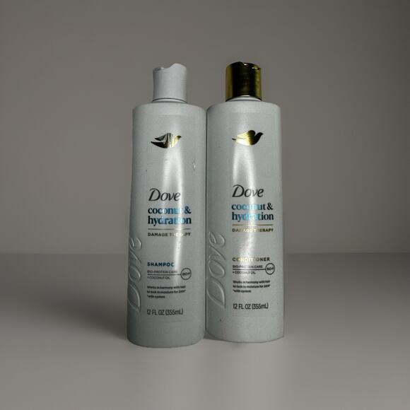 DOVE COCONUT & HYDRATION Shampoo & Conditioner 12 oz each - Picture 1 of 2